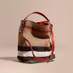 Burberry ‘Ashby’ Canvas shoulder bag